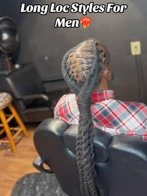 Long loc hairstyle for men❤️‍🔥 …It fish tails with a mix of barrel and jumbo rope twist😍 Try this look at your next loc appointment‼️ Dm for more info💪🏾 Link is in my bio to book😌 ———————— Follow @step.dalocgoat for more content🐐❤️‍🔥 #locs #locsstyles #locstylesforwomen #locstylesformen #locjourney #loclife #locliving #longlocs #charlottelocs #atlantaloctician #charlotteloctician #atlantalocs #atllocstylist #cltlocs #locslocslocs #locnation #dreadlocks #dreadhead #dreads #retwist #retwistdreads #retwistlocs #retwistandstyle #longlocstyles #shortlocs #kiddielocs #kidlocstyles #locextensions #locreattractments #wicks 