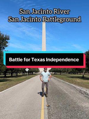 The Battle of San Jacinto took place very close to the point where the San Jacinto River and Buffalo Bayou meet, which is now part of the Houston Ship Channel.  The San Jacinto River is the first video of my Texas River series with @rambleraustin where I’ll be visiting cool spots and telling interesting stories that relate to our rivers across the state. 🧢👕: @Chill Country  💦: Ranbler Sparkling Water  #sanjacinto #sanjacintomonument #samhouston