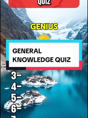 General knowledge quiz, can you score 7/7? #quiz #quizzes #funquiz #quiztime #generalknowledge 