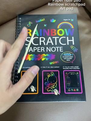 Doodle Rainbow Scratch Pad #artbook #giftideas #newyear2025  #tiktokshopnewyearnewaura #tiktokshoplastchance #spotlightfinds #perfectgifts   #scratchpad #rainbowscratch #scratchpaper #papernotes #scratchart