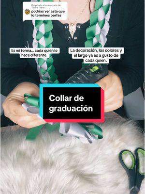 Respuesta a @Yesica Lopez espero te sirva, gracias por comentar. 🌹 #graduation #grad2025 #leis #ribbonlei #tutorials #hechoamano #crafts 