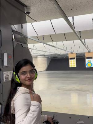 Girls therapy ;) !!! No TikTok violation just a video of learning shooting!!!  #shootingtime #shootingrange #zaynisha_ 