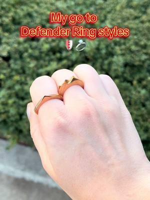 Mix, Match, & Stack however you like! ❤️🛡️💍 #defenderring #jewelry #rings #safetytips #selfdefenseforwomen #selfdefense #selfdefensetechnique #selfdefensetechniques #selfdefensetool #selfdefensetools #travelsafety 