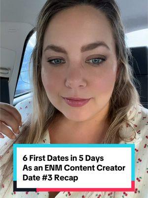 6 First Dates in 5 Days as an #ENM full time content creator.  Date #3 overall rating: 8/10 #firstdates #firstdate #firstdaterecap #bumble #dating #datingtips #datingadvice #datingapps #greenflags #redflags #daterecap @Bumble  