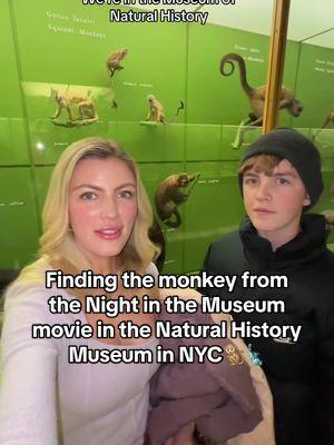 Goal when we walked in: Find Rexy 🦖 the monkey 🐒 and Dum Dum 🗿 from the Night in the Museum movie. xx Angela Claire @AMNH #nightatthemuseum #newyorkcitylife #momof4 #mamaof4 #teenagersbelike #momofteens #boymomlife #familytravel 