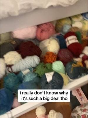 i should probably organize the yarn soon. #tiktokrefugee #crochettok #yarnlovers #yarntok #yarnhoarder #yarnstash #crochetersoftiktok #crochet #crochettiktok #crocheter #yarn 