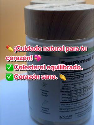 Cuidar tu corazón nunca fue tan fácil! 🌟 “Empecé a tomar Snap Cholesterol Health porque quería cuidar mi corazón y mantener mis niveles de colesterol bajo control, ¡y déjenme decirles que funciona! 💊✨ ✅ Colesterol saludable: Gracias a la berberina, el cardo mariano y el ajo. ✅ Corazón fuerte y sano: Promueve la salud cardiovascular de manera natural. ✅ Fórmula segura: Sin cafeína, sin alérgenos principales, y 100% natural. 📣 ¿Quién lo necesita? ✔️ Hombres y mujeres mayores de 30 años que quieren cuidar su salud de manera preventiva. ✔️ Perfecto para quienes buscan un producto efectivo, fácil de tomar y respaldado por la ciencia. 🛒 Desde solo $39.95. Haz clic en el carrito aquí abajo y dale a tu cuerpo lo que necesita para un corazón más sano. 💬 ¿Ya lo probaste? Cuéntame en los comentarios cómo te ha ayudado. ¡Quiero escuchar tu experiencia! 💊✨ #SnapSupplements #CholesterolHealth #SaludNatural #CuidadoDelCorazón #CorazónFuerte #TikTokShopFinds #CompraAhora #ResultadosReales #BienestarDiario #CambiaTuSalud#hombresvsmujeres #latinostiktok #SnapSupplements #mexicantiktok @Snap_Supplements 