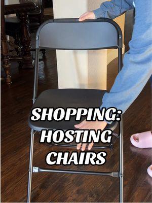 These are so nice I’m glad I got them! 🪑 #plasticchairs #hosting #hostingtips #barbecue #storage #parties #birthdayparty #party #chairs #popup #easystorage 