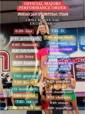 MAJORS IS ON FRIDAY!! ‼️NOT GOING LIVE ANYMORE SO SORRY‼️ #cheerleader #cheertok #allstarcheer #cheermajors #majors2025 #cheerleading #brandonseniorblack 