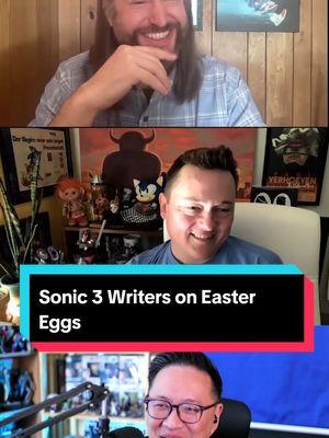 Sonic 3 Writers on Easter Eggs #JoshMiller #patcasey #sonic3 #sonicthehedgehog #shadowthehedgehog #akira 