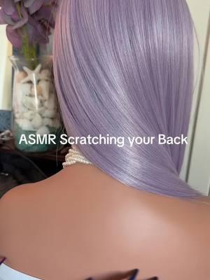 ASMR Back Scratching with Mic Scratching Sounds 🐚💜 #asmr #asmrbackscratching #asmrhairplay #asmrmicscratching 