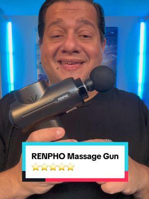 This RENPHO Massage Gun feels amazing! Two thumbs up! 👍👍 #tinoreviews #techreview #techreviewer #gadgetreview #renpho #renphomassage #renphomassagegun #massagegun #pt #pysicaltherapy #chiropractor 