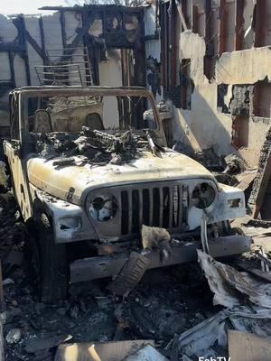 Altedena burnt out cars and trucks and a car collection! @ABC7LA #fernandoescovar #FabTV #lafires #fires #palisades #altadena #eatonfire #firetrucks #jeep #flames #unreal #bmw #burntcars 