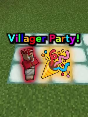 The Villagers LOVE my parties! 😂 #Minecraft #minecraftbuilding #minecrafthacks #minecrafttutorial #mine