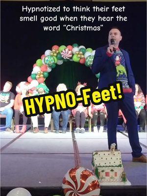 These people are all #hypnotized to think everyone’s #feet smell good! #hypnotist #hypnosis