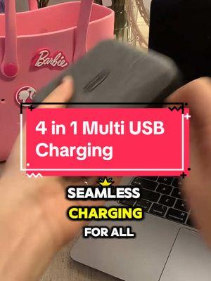 4 in 1 fast charging cable!! This thing is awesome! 🤯 #stockingstuffers #tiktokblackfriday #tiktokcybermonday #4in1chargingcable #chargingcable #usbchargingcable #iphonechargingcable #usbchargingcable #giftsforher #giftsforhim2024