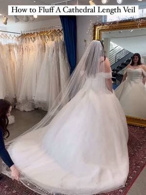 Calling all bridesmaids! Make sure you’re ready to help fluff the train and veil like a pro! Here’s how to fluff her wedding dress with a cathedral veil! Every detail matters, and you’ve got this!  📸👏🏼 Send this to your MOH !!  #bridalaccessories #weddingdaytips #weddingdressshopping #weddingdress #seattlebridalshop #bridalboutiqueseattle #bridalshopnearme #bridalstore #weddingdressesnearme #bridaldresses #bridalshopseattle