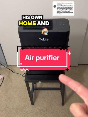 Replying to @Byron Lujan-Lawson appreciate your testimonial on the to life air purifier!  #tolife #airpurifier #airpurifiers #airpurifierhepafilter #carbonfilter #airquality #tolifeairpurifier 