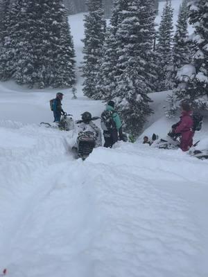 Never a dull moment out west with these guys #cookecity #friends #snowmobiling #arcticcat #polaris #skidoo #highcountry #daisy @jacob_boykolml @seth_boyko @Dak Aaseth