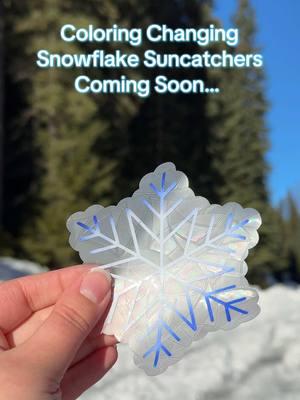 I am SO excited about these 🥹❤️ They’re coming to the shop very very soon… I can’t wait to share more! #suncatcher #suncatchersticker #colorchangingvinyl 