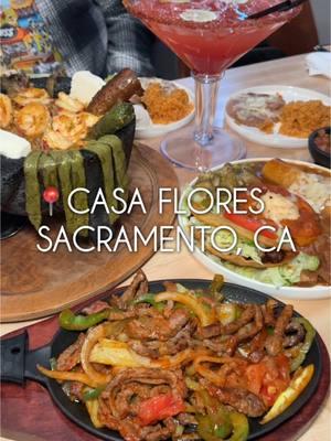 Because no one ever said no to giant margaritas and bomb Mexican food ✨🍸🇲🇽 Casa Flores just opened a new location in Sac and it’s giving all the modern and cozy vibes we didn’t know we needed! Back in our Delta College days, we used to hit up their other spot every first day of the semester, but this one takes it to the next level. The mocajete was definitely our favorite — it was loaded with bold flavors, spicy salsa, chorizo, and those iconic blocks of cheese. But the steak could be cooked a little less for that perfect tenderness. Here are what we got: 🍱 Casa Flores Combo - $22 🥩 Steak Fajitas - $21.5 🥌 Molcajete - $39 (shrimp +$6) . 📍Casa Flores - 8304 Delta Shores Cir S #130, Sacramento, CA 95832 . . #mocajete #mexicanrestaurant #sacfoodscene #sacramentofoodies #sacfood #fajitas #steakfajitas #chilerelleno #tasteduo 