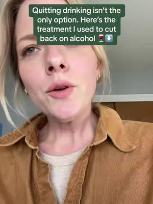 Quitting drinking isn’t the only option. Here’s the treatment I used to cut back on alcohol 🍷⬇️ #soberoctober #sobercurious #hungover #bingedrinking #alternativetoaa #alcoholic #alcoholusedisorder #sobergirl #recoverytok #WeDoRecover