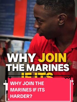 Why Join The Marines If It's Harder?  #Marines #mindset #motivation #growth #military #focus #dream #objection #sales 