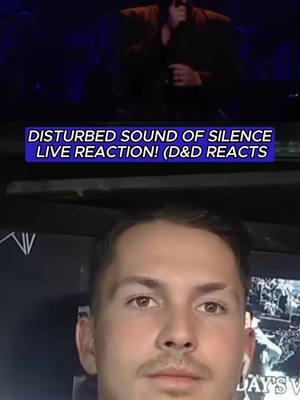 DISTURBED SOUND OF SILENCE LIVE REACTION! #Disturbed #TheSoundOfSilence #music #reaction #tiktokreaction #musicreaction #fyp