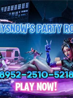 Trailer #2 for my Party Royale map! Version 5 update will be out soon. We’ve been having a good time hanging out on the map.  Map code: 8952-2510-5218 #fortnite #fortnitecommunity #gaming #toonysnow #fortnitereel #fortnitevideo #fortnitecreativecodes #partyroyale #fyp #fortnitetiktok 