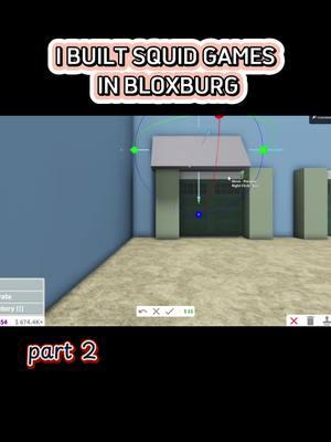 Part 2: I BULT SQUID GAMES IN BLOXBURG #fyp #vrial_video #tik_tok #treanding #inbloxburg