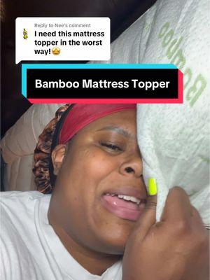 Replying to @Nee this bamboo mattress topper is a must have! Thank me later #CoolingMattressTopper #BambooComfort #HotSleeperSolution #BedroomUpgrade #RestfulNights #bamboo #mattresstopper 