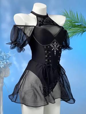 🖤Gothic 2B Swimsuit 🖤  Costume 🆔: 265643 Check Miccostumes.com for more #2b #cosplay  #miccostumes #nierautomata #gothicstyle #swimsuit #nierautomata2b #gamegirl #holiday #summerwear #beachvibes #hotspring 