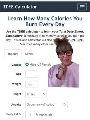 How am I supposed to know how many calories I burn in a day Beth?!!  How do I figure out my deficit?  Go to TDEEcalculator.net Input your info and go from there  REMINDER that this asks you for your current activity level  You do not need to pay attention to what your watch says for calories burned as those are up to 90% wrong  Your exercise activity is already included in your deficit and as you can see it’s not as much as you think  By continuously obsessing over calories burned it’s just giving you a negative thought process when it comes to exercise..  Exercise is not a punishment for what you ate..  Exercise is also less than 10-15% of your total TDEE  You exercise for HEALTH and to build muscle not to see how many calories you burn  Hope you enjoy this video!  We Can Do Hard Things  Love, Coach Beth  #health #caloriesburned #exercise #caloriedeficit #nutrition #fatloss #diettips #fitnessmotivation