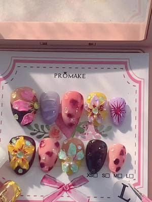 Promake Nails #promakeusa #nailart #nails #pressonnails #DIY #handmadenails #fyp #asmr #nailvideos #promake 