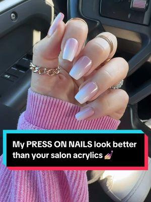 Listen Up! Press on nails have come a long way since the 90’s girl, and salon prices don’t fit the budget. Don’t get me started on the time it takes to get the appointment only to go in and still have to wait. 😩 LUXURY PRESS ON NAILS is my saving grace for the last 4 years! I can get up to 10-14 days and I can teach you to do the same!  Follow for more press on nail money saving hacks- go to my profile to get my press on nail guide so you can start your press on nail journey with me 💅🏼 #glueonnails #pressonnailsarebetter #longlastingpressonnails #luxurypressonnails #pressonnails #diynailsathome #bestpressonnails #athomenails #nailhack #pinknails #affordablenails 