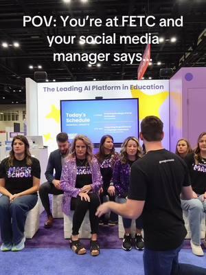 We are having too much fun at #FETC!  Come find us, say hello, take a selfie, stay a while for a session and grab some SWAG!  Follow us at @MagicSchool.ai on all platforms  #magicschoolai #teachersaremagic #teachersoftiktok#teachertok #aiforteachers #ai #edtech #trend #fun #teachers #education #conference 