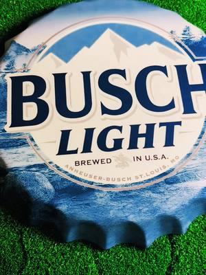 Get your bottle cap beer sign now before the sale ends. These beer sign bottle caps are perfect for every man cave or garage. The perfect birthday gift for him. Miller lite beer sign bottle. Busch Light beer cap sign. #bottlecap #beersign #beerbottle #mancave #mancaveideas #mancavedecor #millerlite #buschlight 