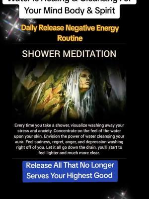 This will help you release Negative Energies Day or Night. Take Charge Of Your Energy #DIY #showermeditation #releasenegativeenergy #release #meditation #energyhealing #protection  #thespiritualhealer333 #reiki #asmr #healing #removenegativeenergy #water #holistic #holistichealth #nature #natureishealing #purify 