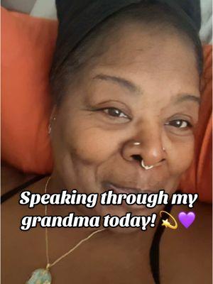 Abundant Rising!🦋💜 I look like both my grandmas meshed together in ways! 🥰🤭• • • • #grandma #fyp #fun #personality #authenthicself #333 #selflove #wlw #funny #goodmorningpineapple #memphis #blues