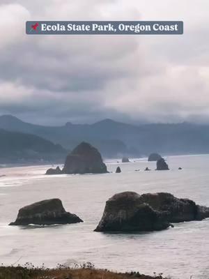 One of my favorite stops along the Oregon Coast. 📍 Ecola State Park 🪨 it has views of jagged rocks including the famous haystack rock you see on canon beach 🌊 it has 9 miles of coast line 🎥 this was one of the locations filmed on the goonies! Have you been here? I’m working on completing the full Oregon coast, and have so much to share. What’s your favorite stop along the coast? #oregon #oregoncoast #ecolastatepark #haystackrock