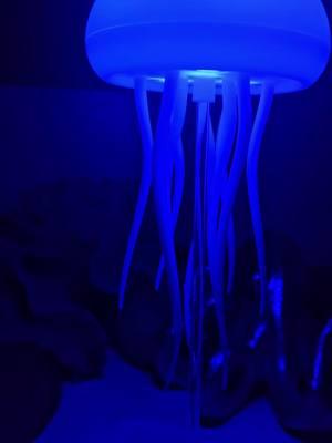 Obsessed with this Jellyfish Lamp. And it was so cheap! If you have any ocean themed rooma..this is a must-have 🪼 #jellyfish #lamp #nightlight #Rechargeable #multicolor #ocean #oceantheme #water 