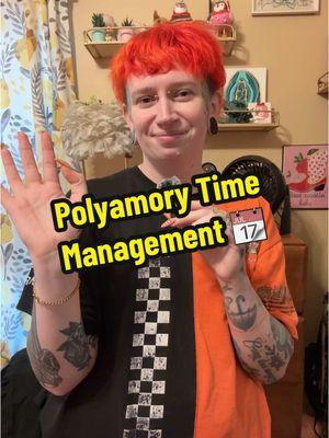 how do polyamorous people manage time with multiple partners? 💞 📅  #polyamory #polyamorytiktok #enm #ethicalnonmonagomy #polyam #polyamfam #polycule #polyamfamily #throuple #triad #vrelationship #openrelationships #nonmonogamy #facetattoo #alternativerelationship #polyamorytok #sinnabunny #itssinnabunny 