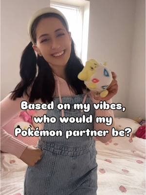 I love this trend! Give your best guess, but there is only right answer….💕✨ #pokemon #pokemonpartner #pokemoncontent #sylveon #cute #pinkaesthetic 