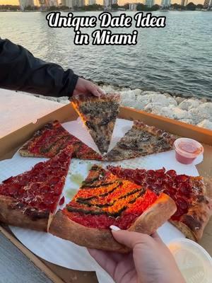 Unique date idea in Miami: Have a scenic @Miami Slice  picnic at the new Hobie Island Beach Trail 🧺🍕. •🍕 Grab a slice of Pizza at Miami Slice pop up location inside of flour and weirdoughs in Key Biscayne. They’re there every Wednesday-Sunday 4pm-9pm (till 10 pm on the weekends) •🌅 Head over to Hobie Island Beach and check out their new trail. Have your picnic and then walk off the food as the sun sets.  •💡 Parking is free and can be found in the parking lots near the rickenbacler causeway. Aim to get there no later than 5pm as it can get hectic closer to the sunset hour. • 📍 Hobie Island Beach Park North, Rickenbacker Cswy, Miami, FL 33149 • #iviethefoodie #miamislice #hobieisland #miamitrail #walkingtrail #miamiskyline #thingstodomiami #miamidateideas #miamipicnic #rickenbackerbridge #keybiscayne