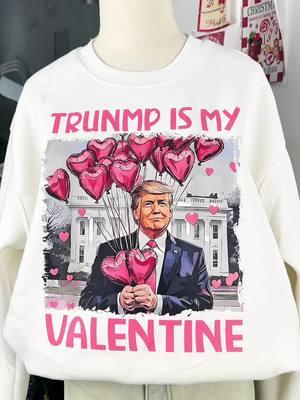 First time launching Trump Valentine shirt - Our love for Him!💖👕 #ValentinesDay #valentineshirt #happyvalentinesday #trumpismyvalentine #trumpvalentines #trumpshirt #trumpsweatshirts #loveshirt #coupleshirt #fyp #trendingshirt 