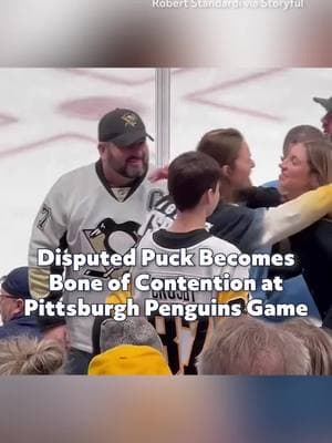 A Pittsburgh Penguins fan was booed at PPG Paints Arena on January 12 after taking a puck from a child during a game against the Tampa Bay Lightning. #hockey #hockeyfan #pittsburghpenguins #hockeypuck #sports #fyp #foryoupagе