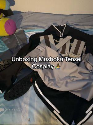 this fit is so so cool!! Worth every cent imo I like Mushoku Tensei so much so decided to get a custom cosplay of Rudeus!! 😎 . . full unbox vid on my YouTube  . . #fyp #anime #cosplay #isekaianime #cosplayunboxing #unboxing #mushokutensei #joblessreincarnation #rudeusgreyratcoplay #mushokutenseicosplay 