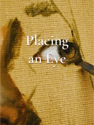 This eye was beautiful, but I wanted to make sure that it was equally compelling when the rest of the portrait was finished. Taking the time to slow down, setting the eye into the socket, brings this piece together.     — #oilpainting #fineart #customart #howto #watercolors #watercolour #aquarelle #design #homedecor #houseandgarden #gardenandgun #interiors #villa #mansion #artisan