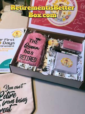 Do you know someone who is retiring? How about you get her or him a Retirement is Better gift box? Check them out at: www.RetirementisBetterBox.com. “The best retirement gift ever.” #retirementparty #retirementgift #retirementgifts #retirementcelebration #retiring #retirementisbetter #retirementisbetterbox