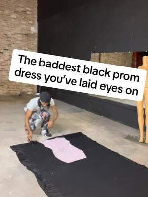 It is the season for BLACK! Contact me 334-338-1216 for your custom dream prom dress🖤🖤 #atlanta #foryoupage #fashion #glo #glorilla #prom #prompage #custompromdress #prom2025 #prom2k25 #designer #seniorprom #black #blackdress #bookme 